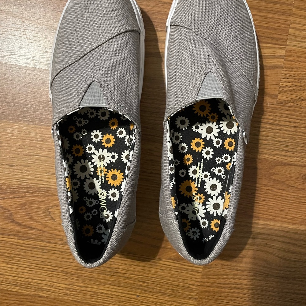 Gray Slip-On Women's Shoes